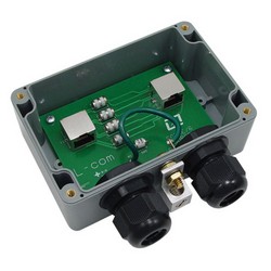 袖珍型防风雨6类10/100/1000Base-T气体放电管避雷器，RJ45插座的图片