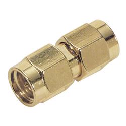 同轴线缆适配器，SMA公头/公头，镀金的图片