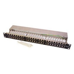 超5类STP接线板，48端口带屏蔽EIA568A/B的图片