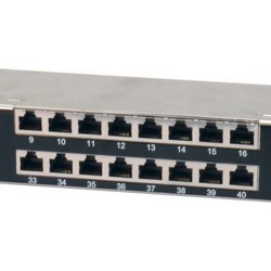 超5类STP接线板，48端口带屏蔽EIA568A/B的图片