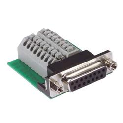 与无螺丝接线盒现场端接的DB15母头连接器的图片