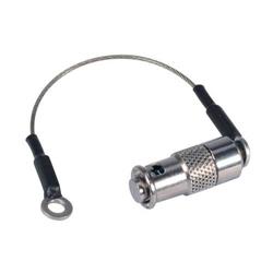 ST防尘盖，用于符合军标坚固耐用的COTS耦合器，镀镍黄铜，带挂绳的图片