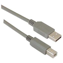 USB 2.0 优良型线缆组件, A 型公头 / B 型公头, 3.0m, 灰色的图片