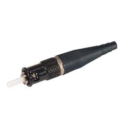 加固型商用现货（COTS）ST连接器，多模，非锁定式，镀镍黄铜，用于2.5毫米光纤的图片