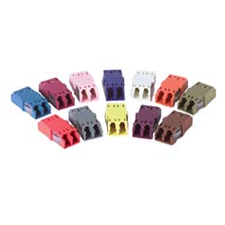 FSP系列光纤连接器面板，带6个自锁型LC单模/多模耦合器，白的图片