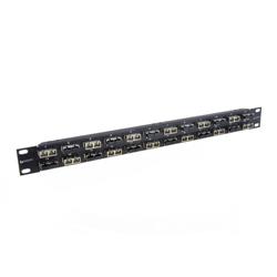 Rack Panel, 48 Metal SC Couplers Multimode-Bronze Sleeves的图片