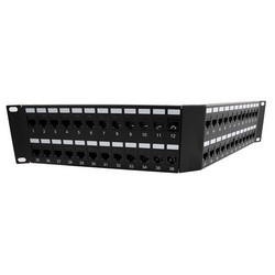 3.5"x19" (2U) 48 Port Category 5e Feed-Thru Coupler V-Panel with Cable Manager的图片