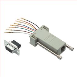 模块化适配器，DB9 母头 / RJ45 (8x8) 插座的图片