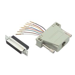 模块化适配器，DB25 母头 / RJ45 (8x8) 插座的图片