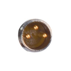 M8 3针公头插座，后端安装式，带0.3米导线的图片