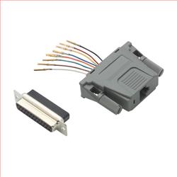 模块化适配器，DB25 母头 /RJ45 (8x8) 插座50 μ / 0.762 μm 厚镀金层的图片