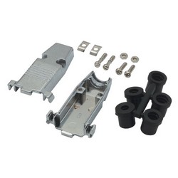 组装式D-Sub护罩套件，DB9/HD15，金属的图片