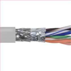 超 5 类,低烟无卤 ,带有编织型箔屏蔽, 4 对绞合,26 AWG, 1,000 ft/305m 线轴包装包装, 灰色的图片