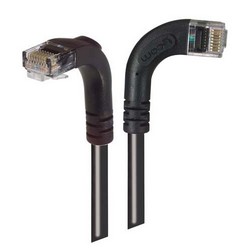 6类直角型跳线，直角右出线/直角下出线，黑，3英尺（0.9米）的图片