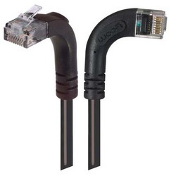 6类直角型跳线，直角右出线/直角上出线，黑，3英尺（0.9米）的图片