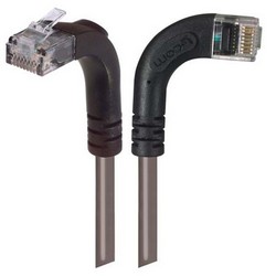 6类直角型跳线，直角右出线/直角上出线，灰，7英尺（2.1米）的图片