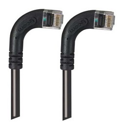 6类直角型跳线，直角右出线/直角右出线，黑，10英尺（3米）的图片