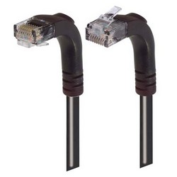 6类直角型跳线，直角上出线/直角下出线，黑，10英尺（3米）的图片