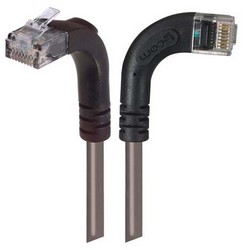 超5类直角型跳线，直角右出线/直角上出线，灰，7英尺（2.1米）的图片