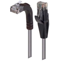 超5类直角型跳线，直通/直角上出线，灰，15英尺（4.6米）的图片