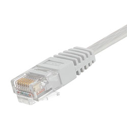Category 5E Flat Patch Cable, RJ45 / RJ45, White, 1.0 ft的图片
