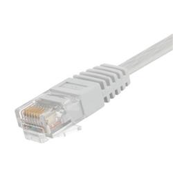 Category 5E Flat Patch Cable, RJ45 / RJ45, White, 7.0 ft的图片