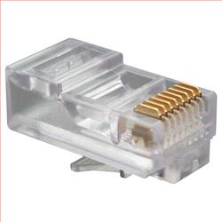 水晶头，RJ45（8x8），矩形入口，100个/袋的图片