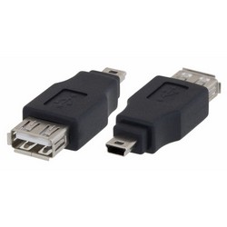 USB 2.0适配器，Mini-B公头/A型母头的图片