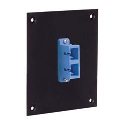 通用子面板，带1个双SC耦合器，带青铜色对齐套管的图片