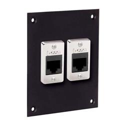 通用子面板，带2个3类耦合器，RJ45非屏蔽式的图片