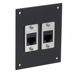 通用系列面板，带两个超6类耦合器，RJ45，非屏蔽的图片