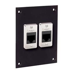 通用子面板，带2个6类耦合器，RJ45非屏蔽的图片