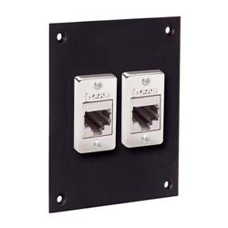 通用子面板，带2个3类耦合器，RJ45屏蔽式的图片