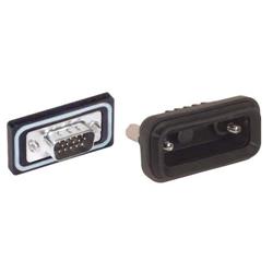 HD15防水公头连接器套件，带罩盖的图片