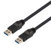 高柔性拖链级USB3.0线缆组件，A型公头/A型公头， 28/26/22AWG，UL20276, VW-1阻燃等级PVC护套，黑色，4米的图片