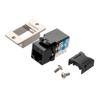 6类ECF Keystone插座，110/RJ45 EIA568A/B，黑色的图片