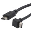 特优型超高速HDMI线缆，支持8K@60Hz与48Gbps，直角型上出线公头（插头）/直通型公头（插头），低烟无卤护套，黑，2米的图片