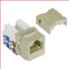 6 类 Keystone 插座, 110 / RJ45 EIA568A/B    乳白色的图片