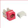 OCC 6类Keystone水晶头母座，110/RJ45，EIA568A/B，红的图片