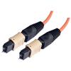 MPO w/ pins to MPO w/ pins, 6 Fiber Ribbon, OM1 62.5/125 Multimode, OFNR Jacket, Orange, 3.0m的图片