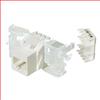 超5类免工具Keystone插座，RJ45 EIA568A/B，白色的图片