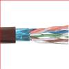超5类, PVC,带有箔屏蔽, 4对绞合,26AWG,1,000 ft/305m 线轴包装包装,棕色的图片