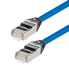 Category 6a Slim Ethernet Assembly, Shielded, CMP Plenum +105°C High Temp, Blue, 7.0Ft的图片