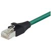 Cat6a Double Shielded Outdoor Industrial High Flex Ethernet Cable TPE, RJ45 / RJ45, Teal, 30.0ft的图片