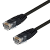 Category 6 Flat Patch Cable, RJ45 / RJ45, Black, 20.0 ft的图片