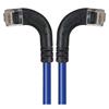 6类直角型RJ45以太网跳线，直角左出线/直角右出线，蓝，1英尺（0.3米）的图片